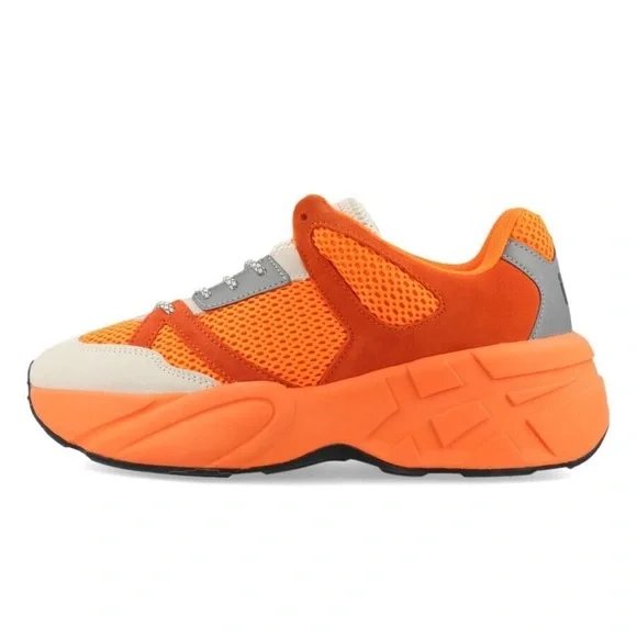 Onitsuka Tiger PTRAINER Sneakers ORANGE WHITE A?@Chunky sneakers